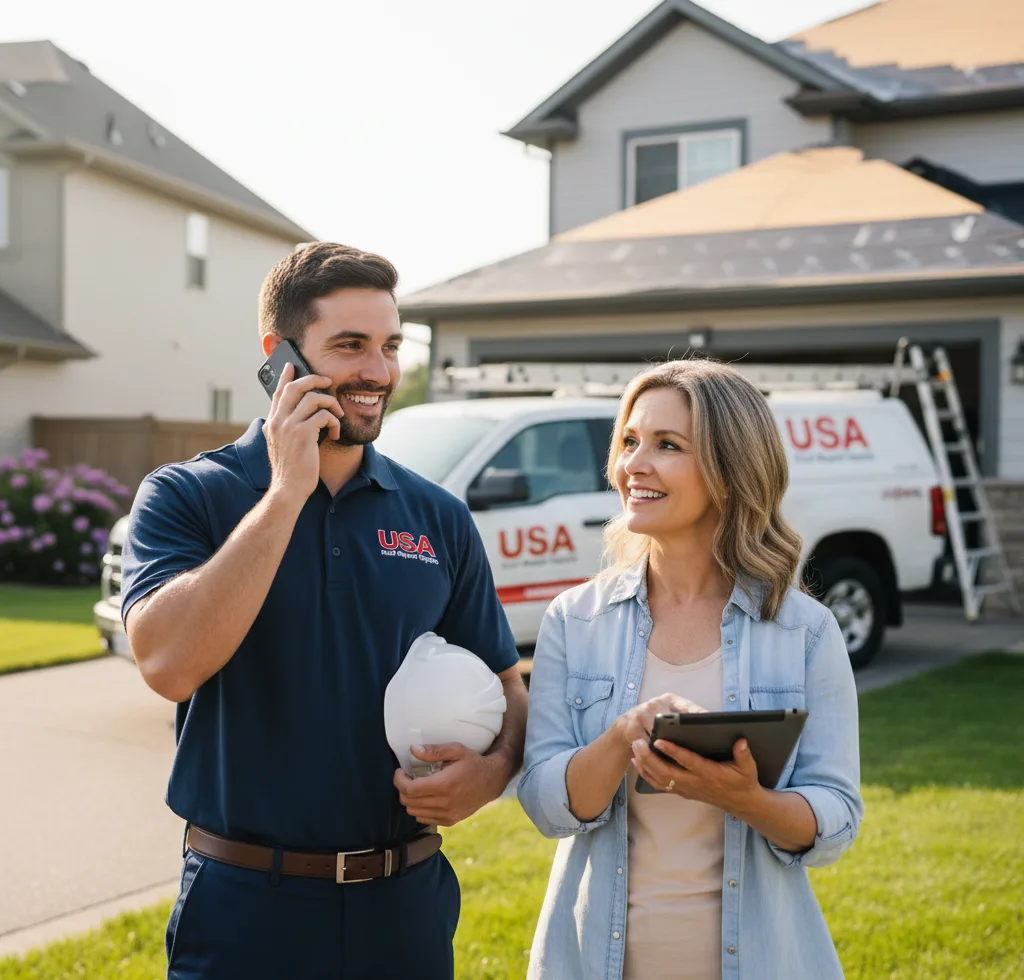 USA Roof Repair Experts customer support in Barnesville